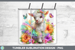 GorgeousFarm Rainbow Summer Tumbler design.