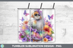 GorgeousFarm Rainbow Summer Tumbler design.