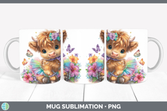 GorgeousFarm Rainbow Summer Mug Wrap design.