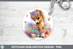 GorgeousFarm Rainbow Summer Keychain design.