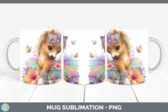 GorgeousFarm Rainbow Summer Mug Wrap design.