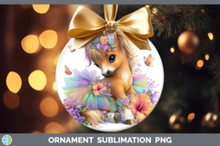GorgeousFarm Rainbow Summer Ornament design.