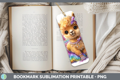 GorgeousFarm Rainbow Summer Bookmark design.