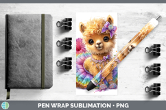 GorgeousFarm Rainbow Summer Pen Wrap design.