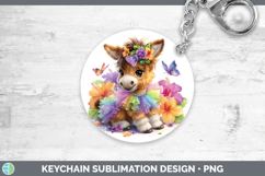 GorgeousFarm Rainbow Summer Keychain design.