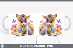 GorgeousFarm Rainbow Summer Mug Wrap design.