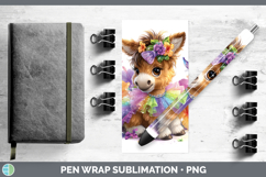 GorgeousFarm Rainbow Summer Pen Wrap design.