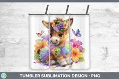 GorgeousFarm Rainbow Summer Tumbler design.