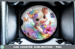 GorgeousFarm Rainbow Summer Car Coaster design.