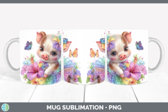 GorgeousFarm Rainbow Summer Mug Wrap design.