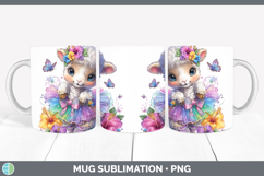 GorgeousFarm Rainbow Summer Mug Wrap design.