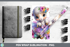 GorgeousFarm Rainbow Summer Pen Wrap design.