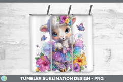 GorgeousFarm Rainbow Summer Tumbler design.