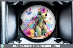 GorgeousFarm Rainbow Summer Car Coaster design.