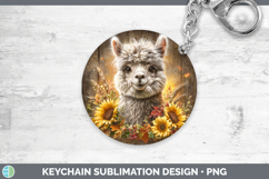 GorgeousFarm Rustic Autumn Keychain design.