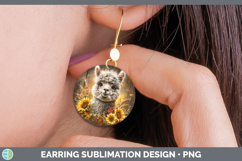 GorgeousFarm Rustic Autumn Round Earrings design.