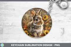 GorgeousFarm Rustic Autumn Keychain design.