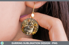 GorgeousFarm Rustic Autumn Round Earrings design.