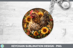 GorgeousFarm Rustic Autumn Keychain design.