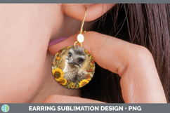 GorgeousFarm Rustic Autumn Round Earrings design.