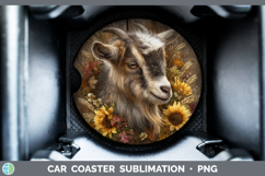 GorgeousFarm Rustic Autumn Car Coaster design.