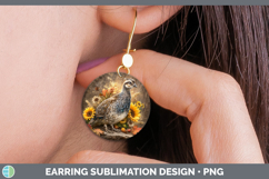 GorgeousFarm Rustic Autumn Round Earrings design.