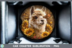 GorgeousFarm Rustic Autumn Car Coaster design.