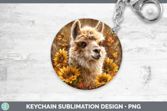 GorgeousFarm Rustic Autumn Keychain design.