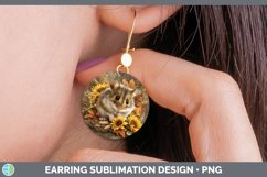 GorgeousFarm Rustic Autumn Round Earrings design.