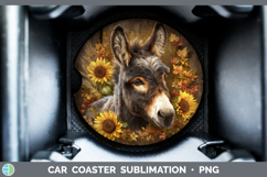 GorgeousFarm Rustic Autumn Car Coaster design.