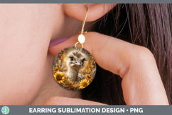 GorgeousFarm Rustic Autumn Round Earrings design.