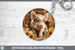 GorgeousFarm Rustic Autumn Keychain design.