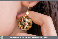 GorgeousFarm Rustic Autumn Round Earrings design.