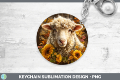 GorgeousFarm Rustic Autumn Keychain design.
