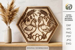 Farm Round Signs Bundle Laser Cut. Farmhouse Wall Decor SVG Product Image 9