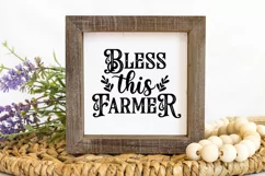 Bless this Farmer SVG I Farmhouse Sign SVG I Country Signs Product Image 3