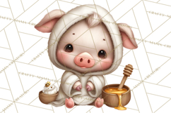 Baby Farm Animals Clipart PNG, Spa Day Cute Animals Product Image 3