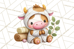 Baby Farm Animals Clipart PNG, Spa Day Cute Animals Product Image 5