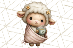 Baby Farm Animals Clipart PNG, Spa Day Cute Animals Product Image 4