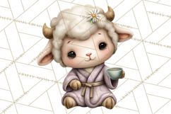 Baby Farm Animals Clipart PNG, Spa Day Cute Animals Product Image 2