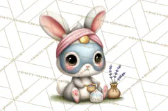 Baby Farm Animals Clipart PNG, Spa Day Cute Animals Product Image 3