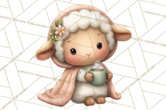 Baby Farm Animals Clipart PNG, Spa Day Cute Animals Product Image 4