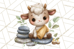 Baby Farm Animals Clipart PNG, Spa Day Cute Animals Product Image 5
