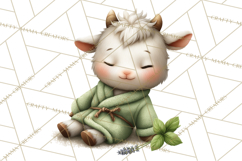 Baby Farm Animals Clipart PNG, Spa Day Cute Animals Product Image 3