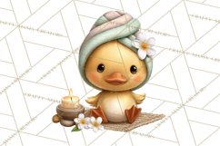 Baby Farm Animals Clipart PNG, Spa Day Cute Animals Product Image 5