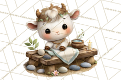 Baby Farm Animals Clipart PNG, Spa Day Cute Animals Product Image 3