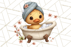 Baby Farm Animals Clipart PNG, Spa Day Cute Animals Product Image 2