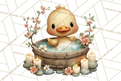 Baby Farm Animals Clipart PNG, Spa Day Cute Animals Product Image 5