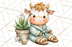 Baby Farm Animals Clipart PNG, Spa Day Cute Animals Product Image 5