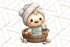Baby Farm Animals Clipart PNG, Spa Day Cute Animals Product Image 4